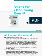 Solutions For Video Monitoring Over IP