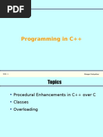 Programming in C++: Slide: 1 Matangini Chattopadhyay