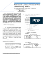 FEM Analysis On Concrete Columns Confined With CFRP Sheets by Ansys