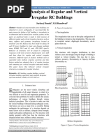 Seismic Analysis of Regular and Vertical Irregular RC Buildings