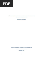 01 - MINEDUC - Análisis de Proyectos Educativos de Los Establecimientos Educacionales Chilenos PDF