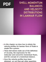 Shell Momentum Balances