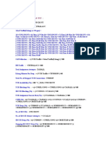 Radio Formulae Used OSS