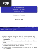 MSC Economics Ec413 Macroeconomics: Real Business Cycles I