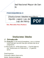 Clase 3 - Disoluciones Ideales-Equilibrio Líquido-Vapor-Ley de Raoult-Ley de Henry