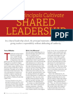 How Principals Cultivate Shared Leadership