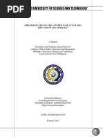 L.salaPID-MASUCOL Implementation of The Anti Red Tape Act of 2007 ARTA - The Case of Maramag