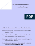 Introduction To Lab Ex. 19: Enumeration of Bacteria - Pour Plate Technique