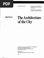 Rossi Aldo The Architecture of The City 1982 OCR Parts Missing PDF