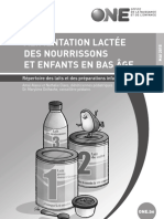 Alimentation Lactée Des Nourrissons Et Enfants en Bas Âge