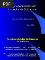 Responsabilidades Del Inspector de Soldadura