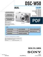 Service Manual Camara Sony Dsc-w50