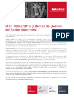 Presentacion Iatf 169492016 Sistemas de Gestion Del Sector Automotriz