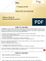 Controle de Qualidade - 5 - 3 - Análise de Capacidade PDF