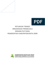 Petunjuk Teknis Organisasi Bidang PLP Pada Pemerintah Kabupa