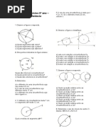 Lista-De-Exercicios 8ano Circunferencia