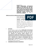 Formula Declaracion Jurada Rectificatoria Del 9impuestop A La Renta