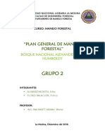 Plan General de Manejo Forestal A. Von Humbolt