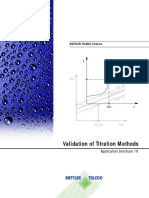 Validation of Titrations