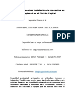 Servicios de Montura Instalación de Concertina en Su Propiedad en El Distrito Capital