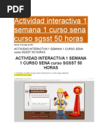 Actividad Interactiva 1 Semana 1 Curso Sena Curso SGSST 50 Horas