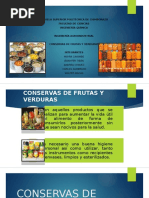 Conservas de Frutas y Hortalizas