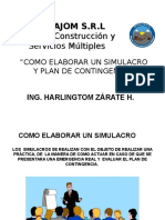 Presentacion de Como Hacer Un Simulacro y Plan de Contingencia