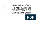 Organizacion y Planificacion Del Mantenimiento