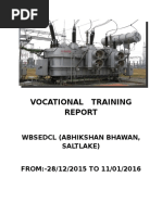 Vocational Training Report