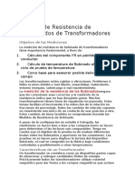 Medidas de Resistencia de Bobinados de Transformadores