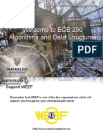 Welcome To ECE 250 Algorithms and Data Structures