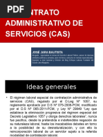 El Contrato Administrativo de Servicios (Cas) - Curso de Verano Unjfsc