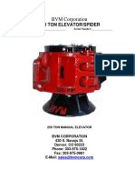 250 Ton Spider Elevator Maintenance Manual PDF