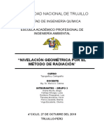 Nivelacion Geométrica Por El Método de Radiacion