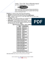 Sprint-8 Intervals: Turn On Your Afterburners!: Directions: For "Optimal" Results, Follow These Simple Guidelines