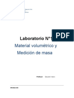 Material Volumétrico y Medición de Masa