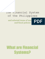 The Financial System of The Philippines: and Selected Items of Monetary and Fiscal Policies