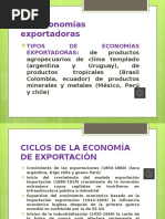 Las Economías Exportadoras