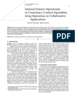 New Optimized Generic Operational Transformation Consistency Control Algorithms Supporting String Operations in Collaborative Applications