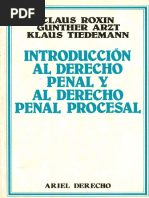 913 Roxin, Artz, Tiedemann - Introducción Al Derecho Penal y Al Derecho Penal Procesal