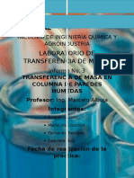 Informe 3 Transferencia de Masa en Columna de Paredes Humedas