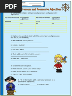 Personal Pronouns and Possessive Adjectives