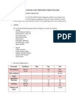 Datasheet Sensor Light Dependent Resistor