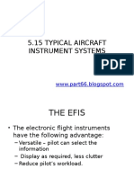 5.15 Typical Aircraft Instrument Systems