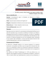 Concientizacion Sobre El Sindrome de Burn-Out en Futuros Profesionales de La Salud