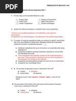 Cumulative Exam Review I