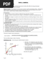 Topic 6: Kinetics 6. 1 Rates of Reaction