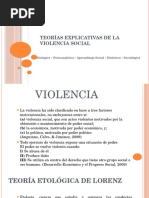 Teorías Explicativas de La Violencia Social