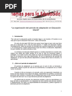 Período de Adaptación en Educación Infantil PDF