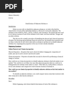 Beginning Questions Define Physical and Chemical Properties